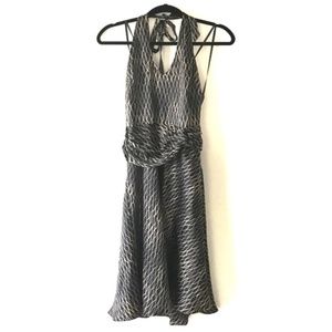 NWT LAUNDRY by SHELLI SEGAL 100% SILK HALTER DRESS